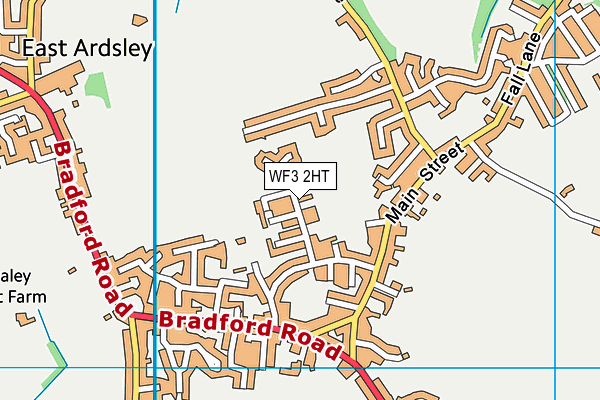 East Ardsley Recreation Ground map (WF3 2HT) - OS VectorMap District (Ordnance Survey)