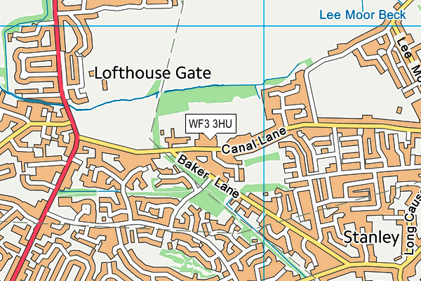 Outwood Primary Academy Lofthouse Gate map (WF3 3HU) - OS VectorMap District (Ordnance Survey)