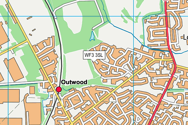 Lofthouse Gate map (WF3 3SL) - OS VectorMap District (Ordnance Survey)
