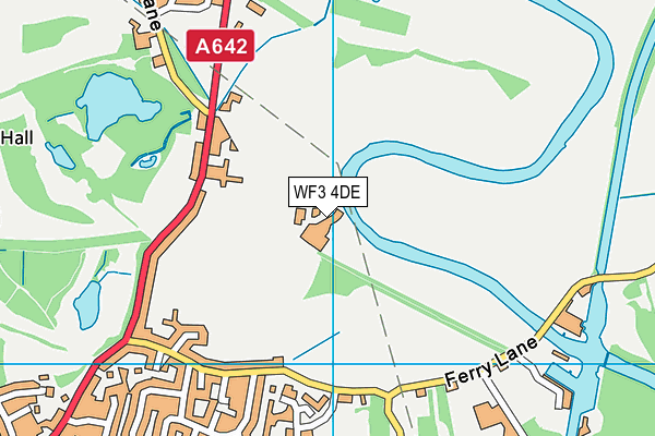 WF3 4DE map - OS VectorMap District (Ordnance Survey)