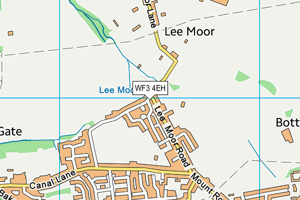 WF3 4EH map - OS VectorMap District (Ordnance Survey)