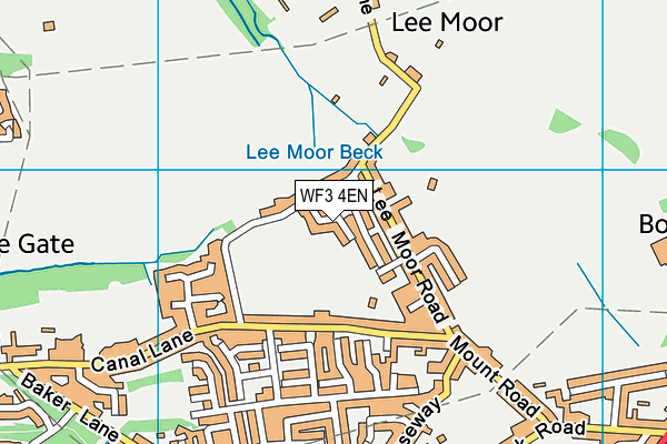 WF3 4EN map - OS VectorMap District (Ordnance Survey)