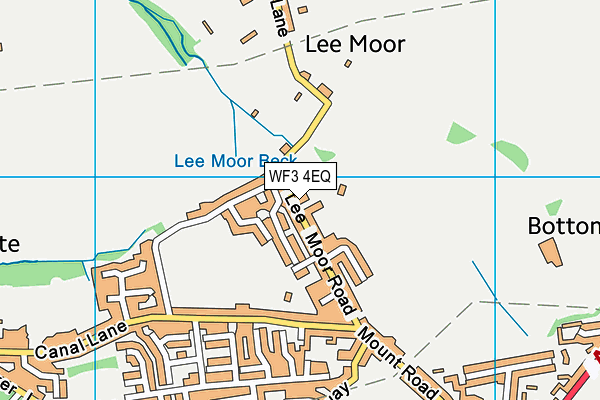 WF3 4EQ map - OS VectorMap District (Ordnance Survey)