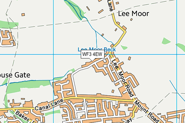 WF3 4EW map - OS VectorMap District (Ordnance Survey)