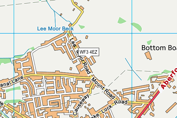 WF3 4EZ map - OS VectorMap District (Ordnance Survey)