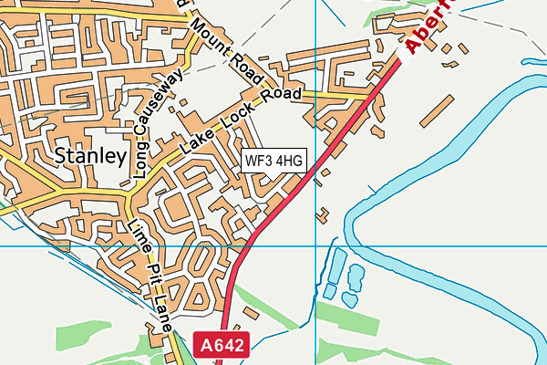 WF3 4HG map - OS VectorMap District (Ordnance Survey)