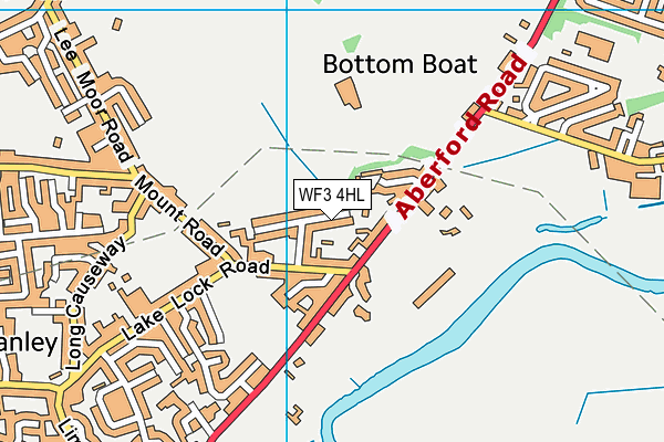 WF3 4HL map - OS VectorMap District (Ordnance Survey)