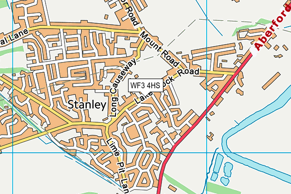 Stanley St Peters Church of England Voluntary Controlled Primary School map (WF3 4HS) - OS VectorMap District (Ordnance Survey)