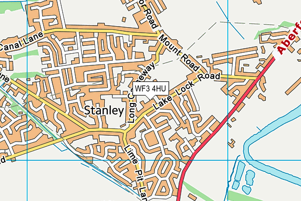 WF3 4HU map - OS VectorMap District (Ordnance Survey)
