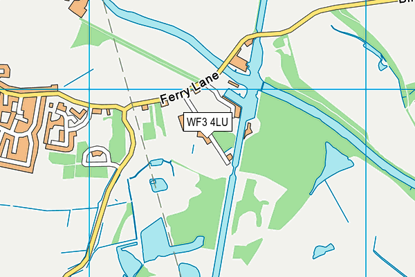 WF3 4LU map - OS VectorMap District (Ordnance Survey)