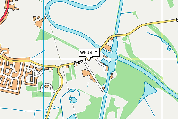WF3 4LY map - OS VectorMap District (Ordnance Survey)
