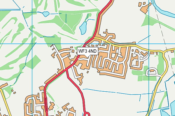 WF3 4ND map - OS VectorMap District (Ordnance Survey)