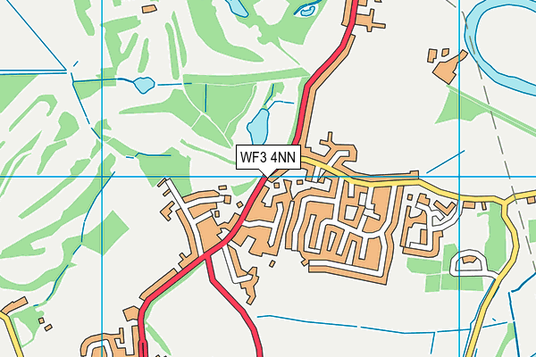 WF3 4NN map - OS VectorMap District (Ordnance Survey)