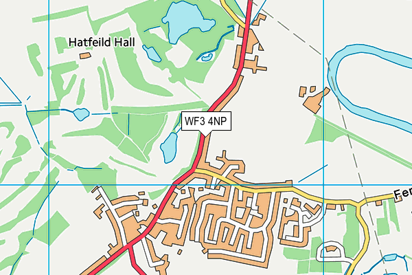 WF3 4NP map - OS VectorMap District (Ordnance Survey)