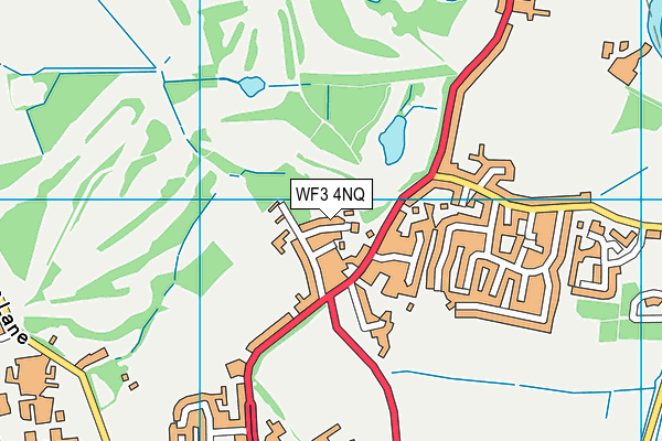 WF3 4NQ map - OS VectorMap District (Ordnance Survey)