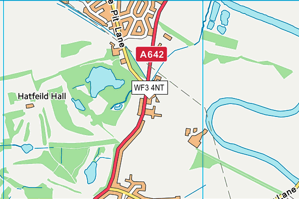 WF3 4NT map - OS VectorMap District (Ordnance Survey)