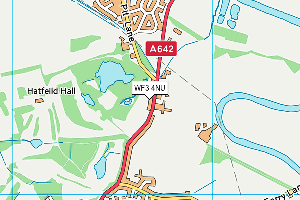 WF3 4NU map - OS VectorMap District (Ordnance Survey)