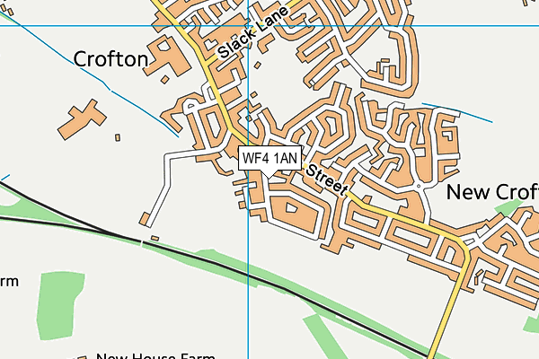 WF4 1AN map - OS VectorMap District (Ordnance Survey)