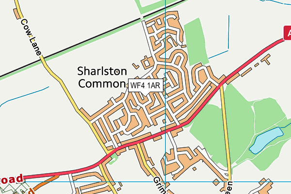 WF4 1AR map - OS VectorMap District (Ordnance Survey)