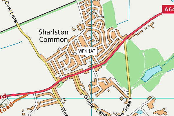 WF4 1AT map - OS VectorMap District (Ordnance Survey)