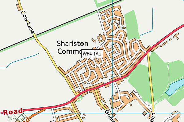 WF4 1AU map - OS VectorMap District (Ordnance Survey)