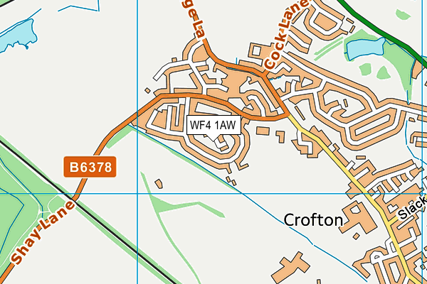 WF4 1AW map - OS VectorMap District (Ordnance Survey)