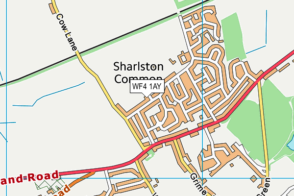 WF4 1AY map - OS VectorMap District (Ordnance Survey)