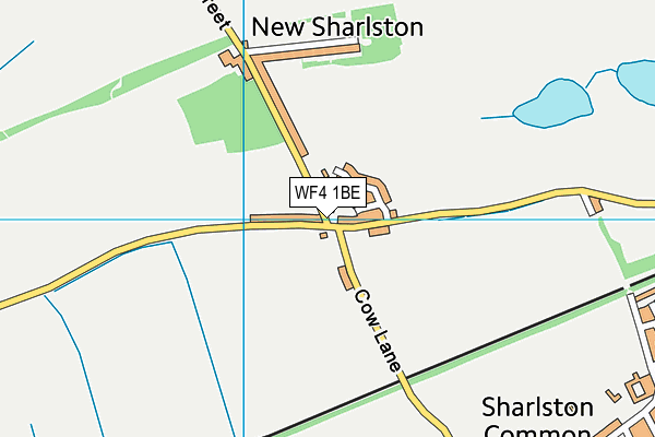 WF4 1BE map - OS VectorMap District (Ordnance Survey)