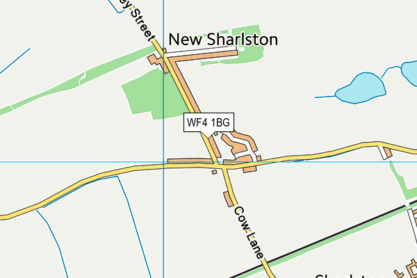 WF4 1BG map - OS VectorMap District (Ordnance Survey)