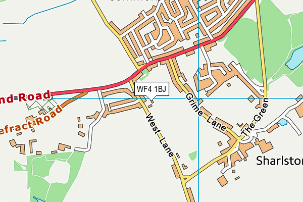 WF4 1BJ map - OS VectorMap District (Ordnance Survey)