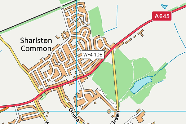 WF4 1DE map - OS VectorMap District (Ordnance Survey)