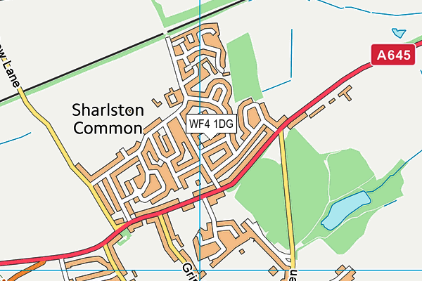 WF4 1DG map - OS VectorMap District (Ordnance Survey)