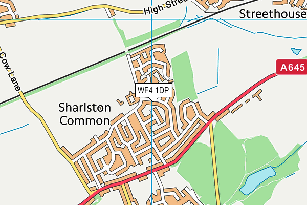 WF4 1DP map - OS VectorMap District (Ordnance Survey)