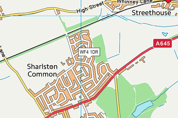 WF4 1DR map - OS VectorMap District (Ordnance Survey)