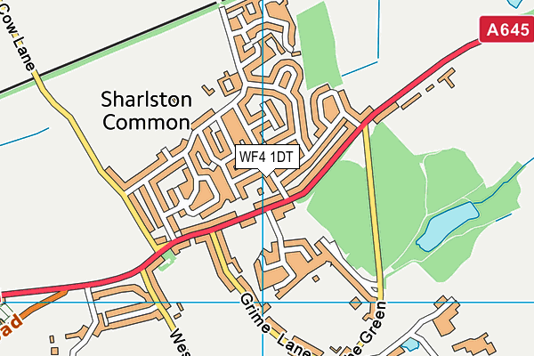 WF4 1DT map - OS VectorMap District (Ordnance Survey)