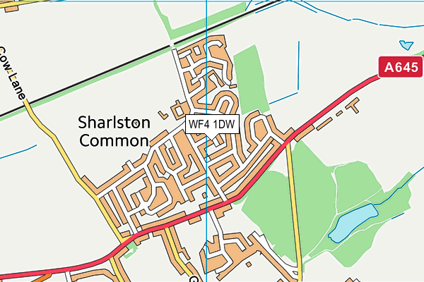 WF4 1DW map - OS VectorMap District (Ordnance Survey)