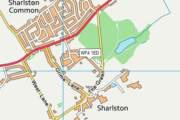 WF4 1ED map - OS VectorMap District (Ordnance Survey)