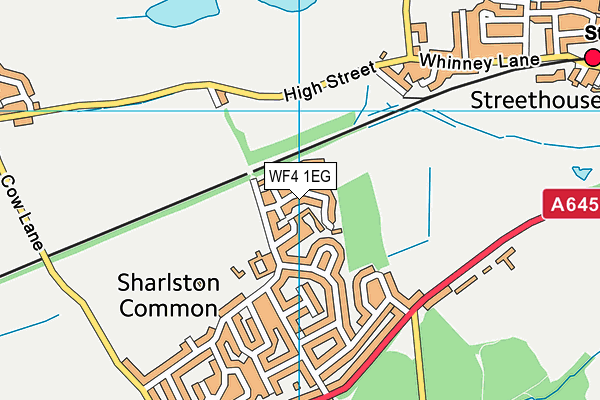 WF4 1EG map - OS VectorMap District (Ordnance Survey)
