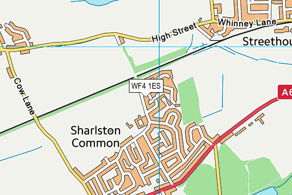 WF4 1ES map - OS VectorMap District (Ordnance Survey)