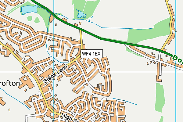 WF4 1EX map - OS VectorMap District (Ordnance Survey)