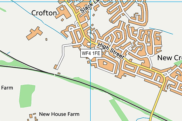 WF4 1FE map - OS VectorMap District (Ordnance Survey)