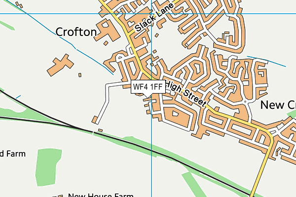 WF4 1FF map - OS VectorMap District (Ordnance Survey)