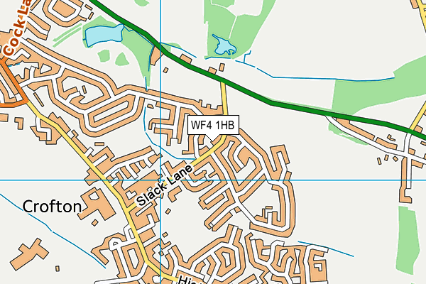 WF4 1HB map - OS VectorMap District (Ordnance Survey)