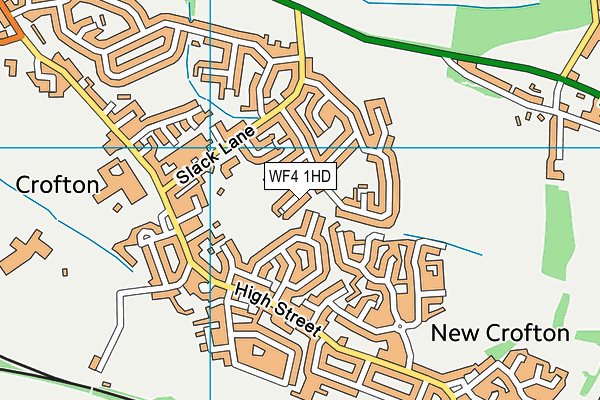 WF4 1HD map - OS VectorMap District (Ordnance Survey)