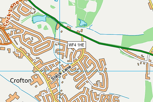 WF4 1HE map - OS VectorMap District (Ordnance Survey)