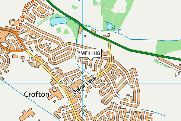 WF4 1HG map - OS VectorMap District (Ordnance Survey)