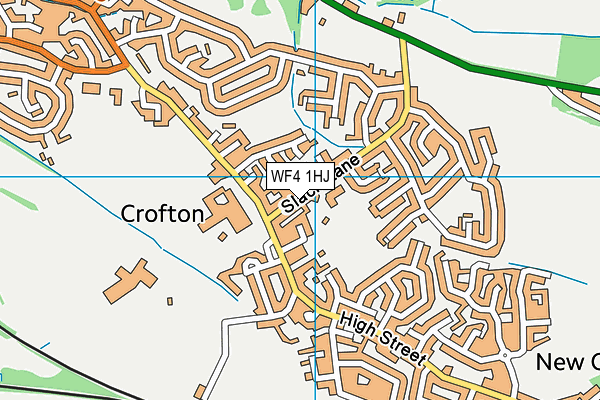 Crofton Junior School map (WF4 1HJ) - OS VectorMap District (Ordnance Survey)