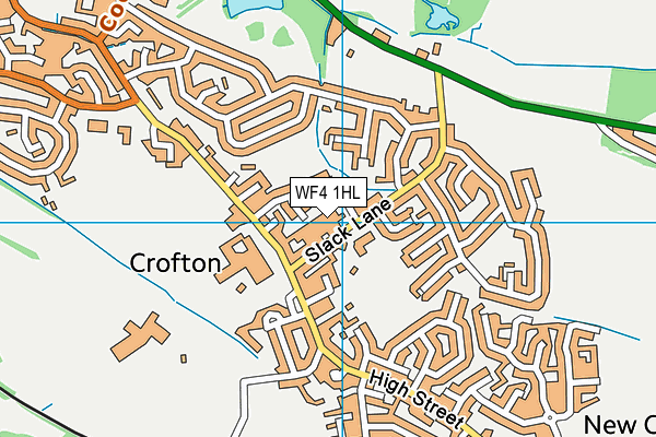 WF4 1HL map - OS VectorMap District (Ordnance Survey)