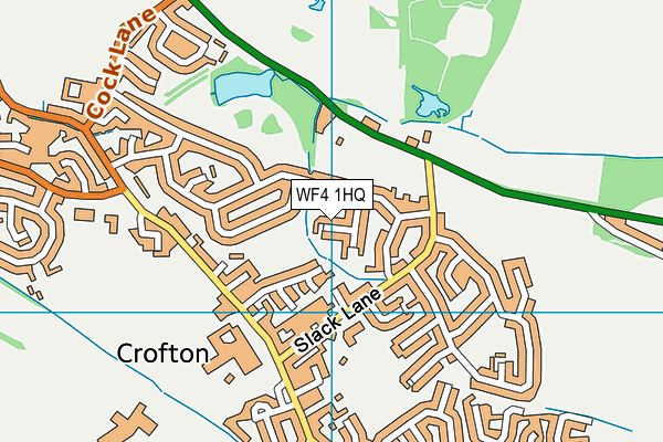 WF4 1HQ map - OS VectorMap District (Ordnance Survey)