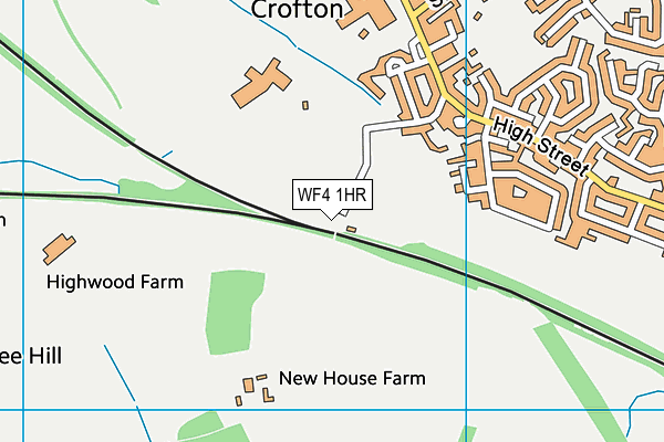 WF4 1HR map - OS VectorMap District (Ordnance Survey)